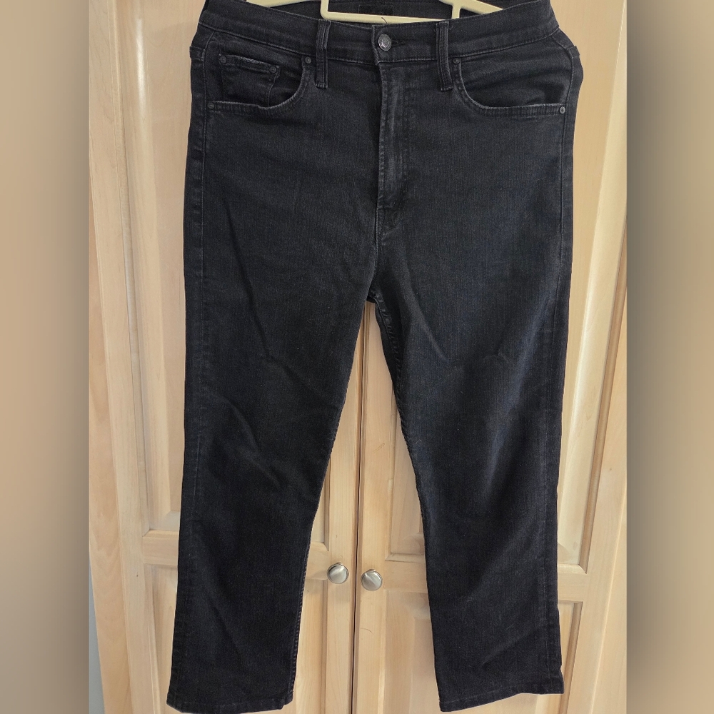 Mother Jeans Womens Size 29 Black High Waisted Rider Ankle Stretch Not Guilty - Picture 2 of 6